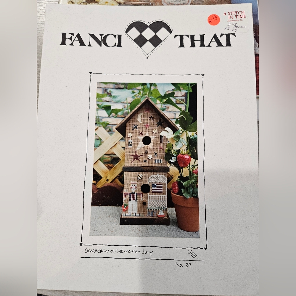 Fanci That Scarecrow Of The Month July Counted Cross Stitch Charted Design 1995